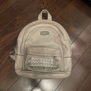 Michael Kors Small Backpack, Gray with Studs